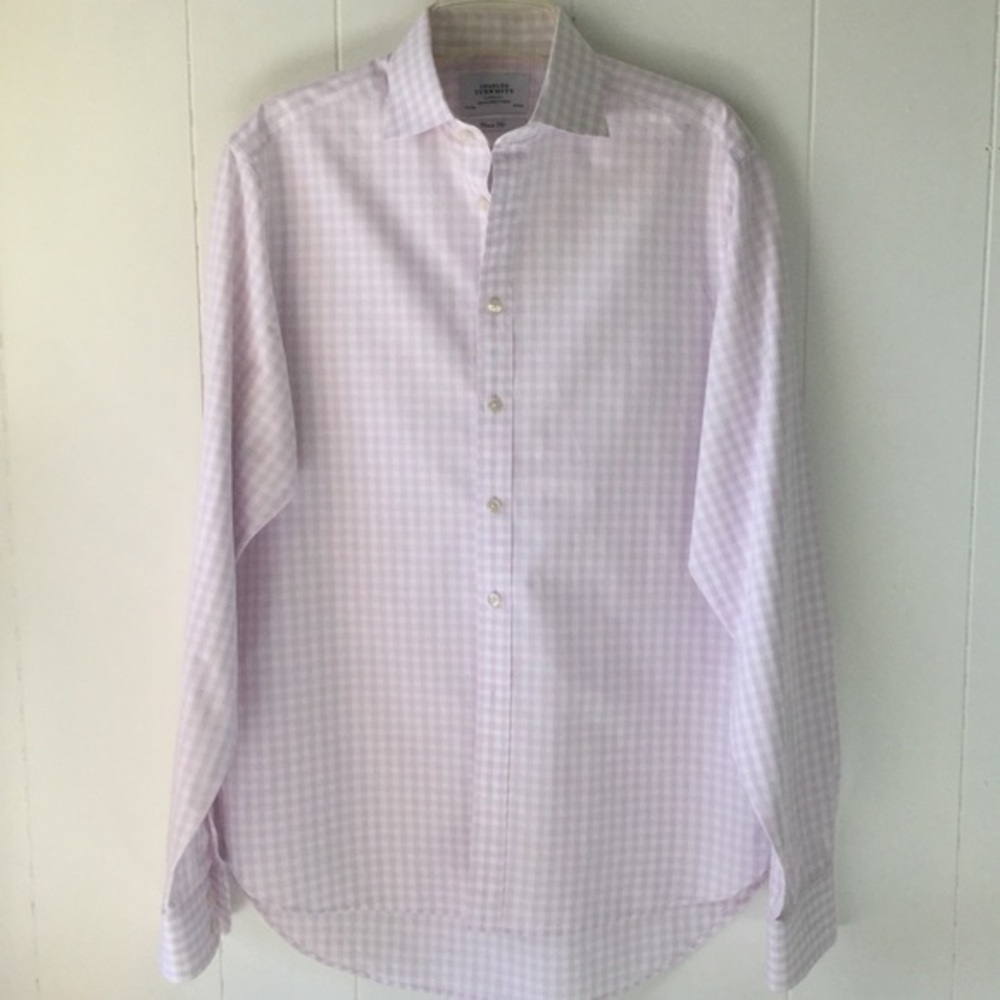 Charles Tyrwhitt Button down Gingham Plaid Shirt